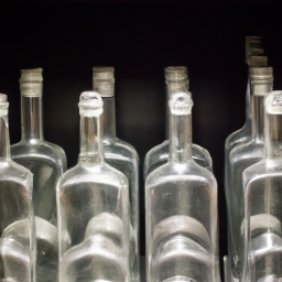 glass vodka bottles