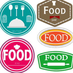 food label stickers design