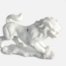 customizable white animal sculpture marble