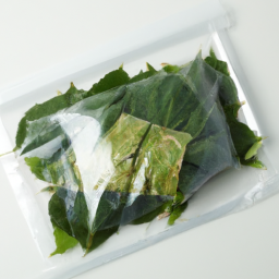 Vacuum Packing Houba Leaves For Sushi Food