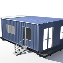 expandable container cabin with sun house