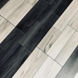 black and white lvt flooring