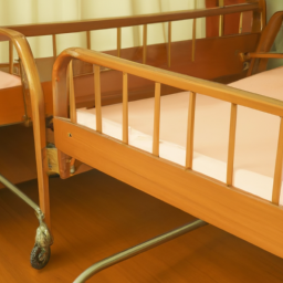 double cranks solid wood beside nursing beds elderly care