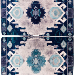 velvet geometric printed rugs