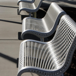 outdoor metal benches