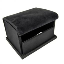 custom black leather jewelry box