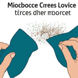 how to get debris out of microfiber towels