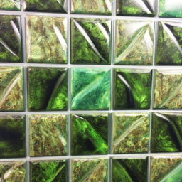 green glass tile backsplash kitchen