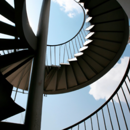 outdoor circular staircases