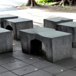 outdoor stone seat