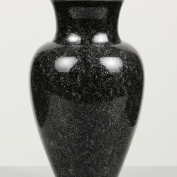 Black Granite European vase