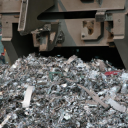 Scrap metal crusher shredder