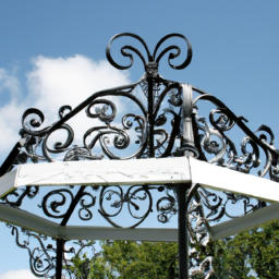 wrought iron garden gazebo