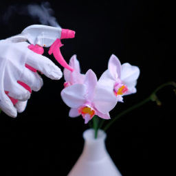 spray to make fake flowers look real