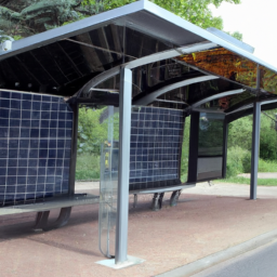 solar powered bus stop shelters