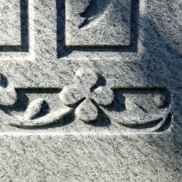 european style tombstone granite