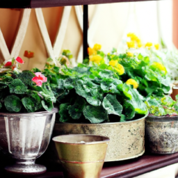 Vintage flower pots