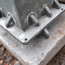 overhead block clamp for concrete leading