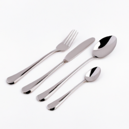 silver stainless steel cutlery set