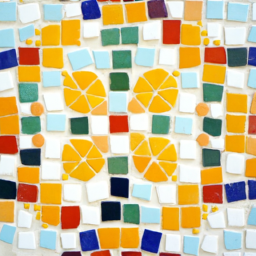 Handcrafted Fambe Ceramic Mosaic Tile