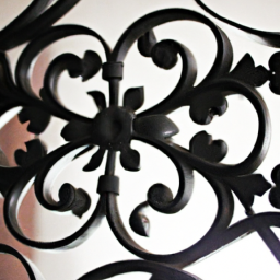 wrought iron rosettes