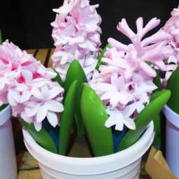 artificial hyacinth flowers