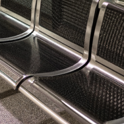 airport metal Iron bench seating