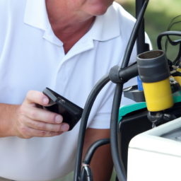 checking golf cart batteries