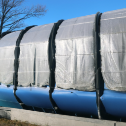 inflatable flood barrier