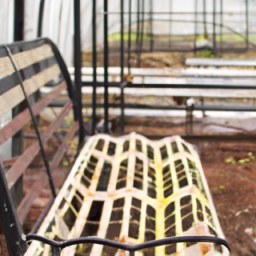 Wire Greenhouse Bench