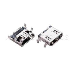 HDMI connector 19PIN DIP Type with through hole legs,sink PCB Board Type