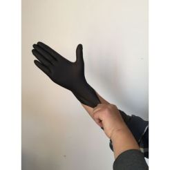 Black nitrile glove