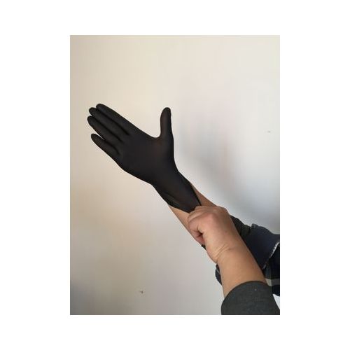 Black nitrile glove