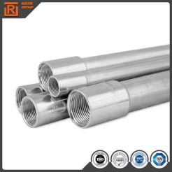 Galvanized EMT and IMC steel pipe used for wire conduit in the indoor ceiling or outdoor project