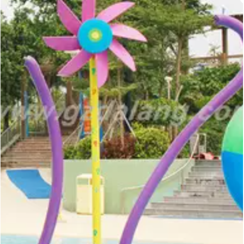 SHORT DESCRIPTION-WATER GAME WINDMILL SPRAY