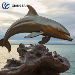 Outdoor Realistic Dolphin Sculpture