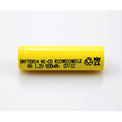 Ni-Cd Battery Cell AA 600mAh 1.2V